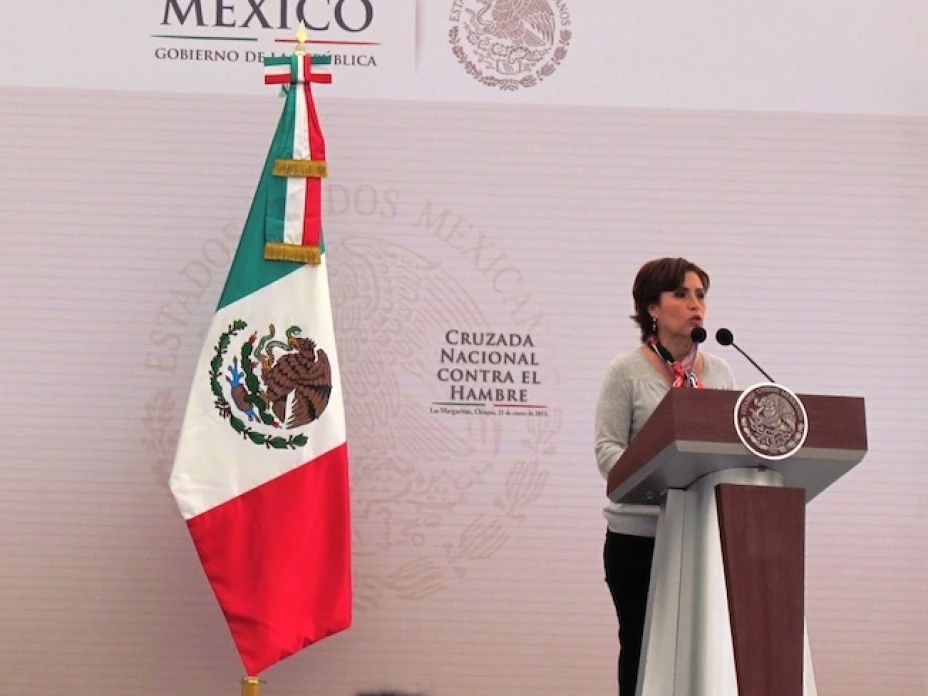 Rosario Robles, secretaria de Desarrollo Social