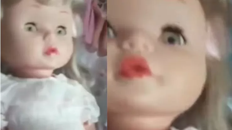muñeca habla sola en video