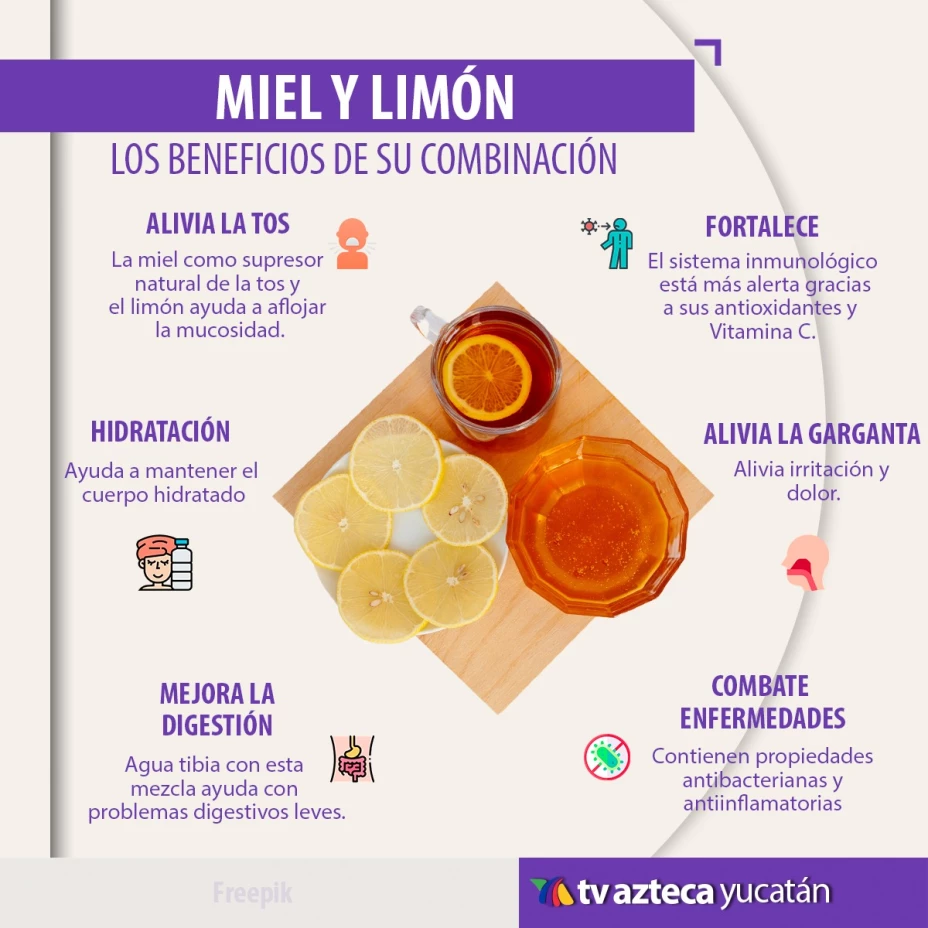 Estos son los beneficios de mezclar miel con limón