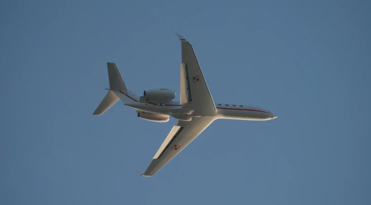 Avioneta Gulfstream.