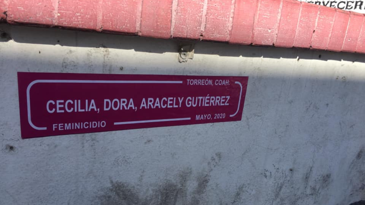 Cambian nombres de calles en Saltillo por los de víctimas de feminicidio