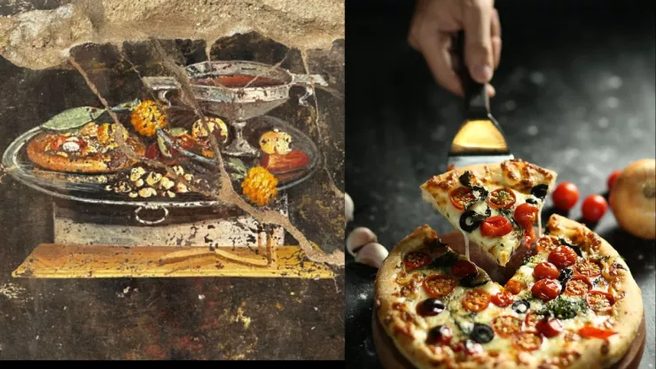 descubren la primer pizza del mundo