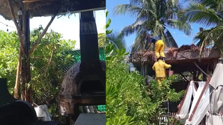 Reportan conato de incendio en club de playa de Isla Mujeres hoy 21 de septiembre.jpg