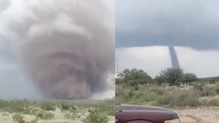 ¡BRUTAL! Así captaron fuerte tornado; alertan por más torbellinos