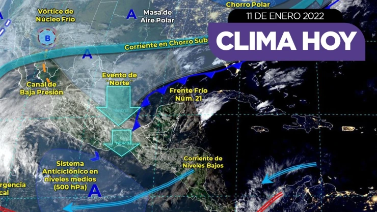 clima México 11 de enero