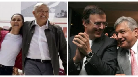 funcionarios AMLO cumpleanos Sheinbaum Ebrard