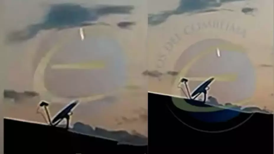 VIDEO_ Captan misterioso OVNI en llamas en Colombia