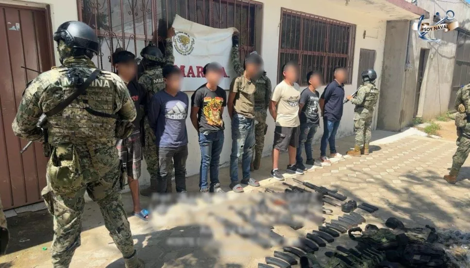 Marina detiene a siete Generadores de Violencia en Coyuca de Benítez, Guerrero