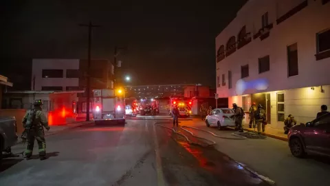 Incendio hoy, 17 de abril, en Empleados Federales de Tijuana