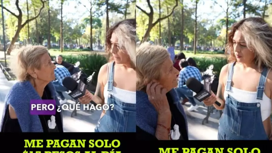 Abuelita gana 15 pesos