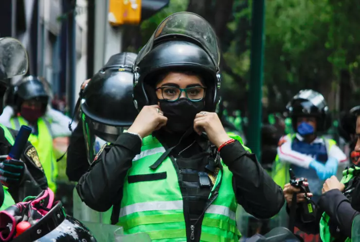 Feminist Groups Protest Against Polic Brutality In Mexico City