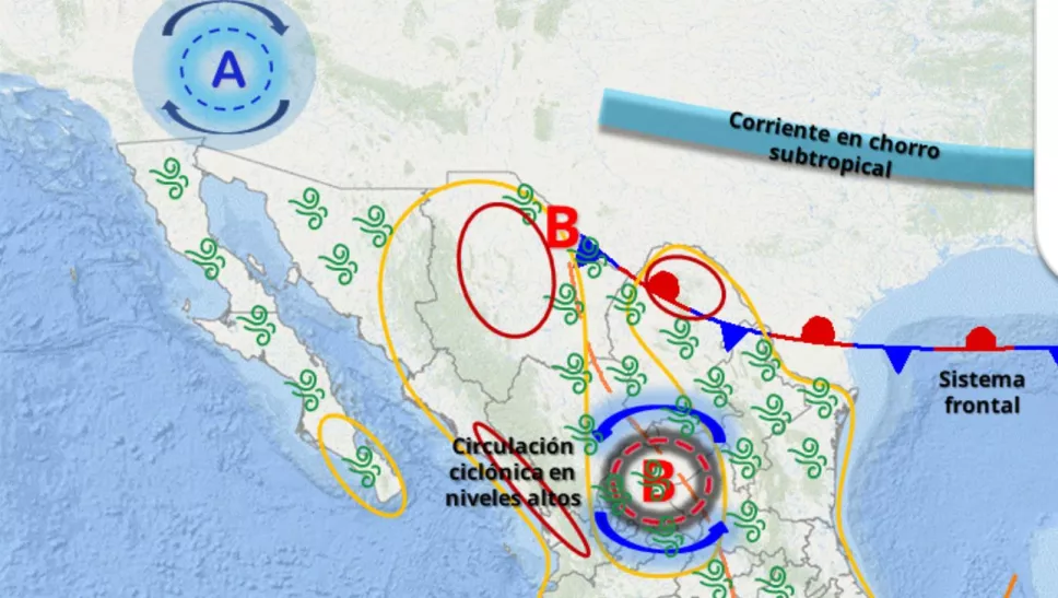 clima en México del 1 de septiembre de 2025