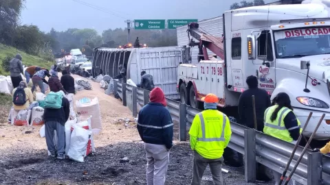 volcadura de tráiler