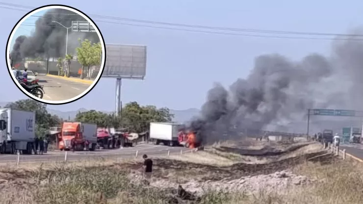 Bloqueos en Villa Unión, Mazatlán