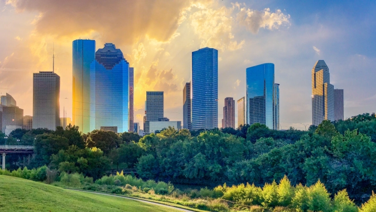 Vista de la ciudad de Houston, Texas