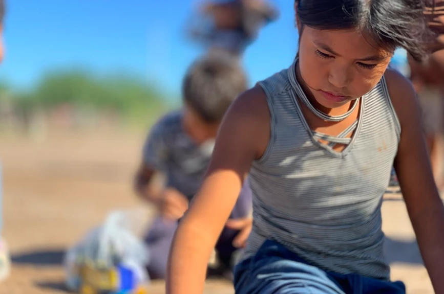 Entrega de juguetes en Huatabampo, Sonora