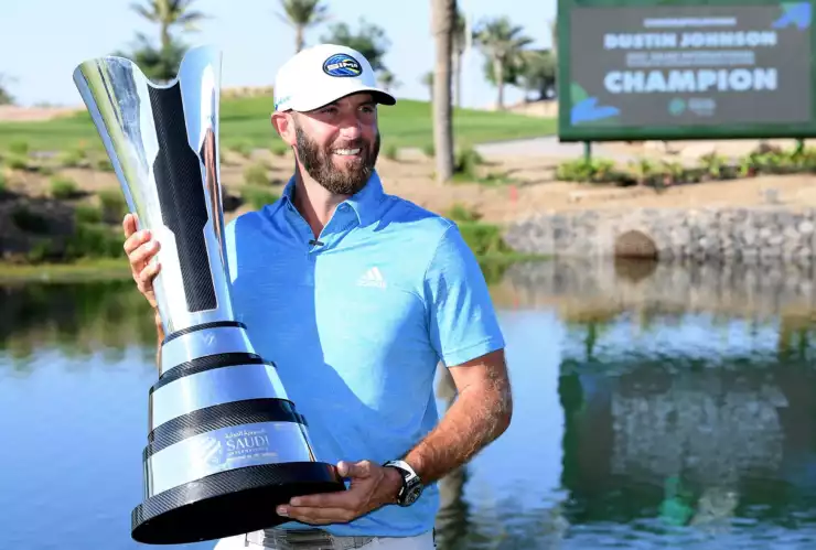 Dustin Johnson fue campeón en Arabia Saudita