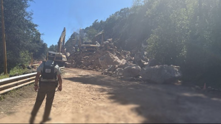 Deslave en autopista