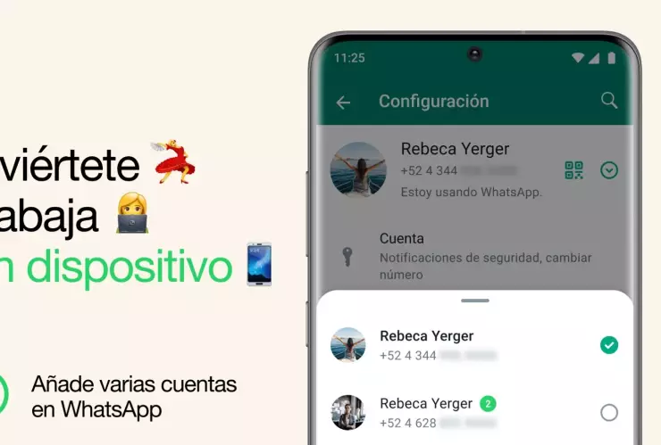 Ahora puedes vincular dos cuentas en Whatsapp en un solo dispositivo