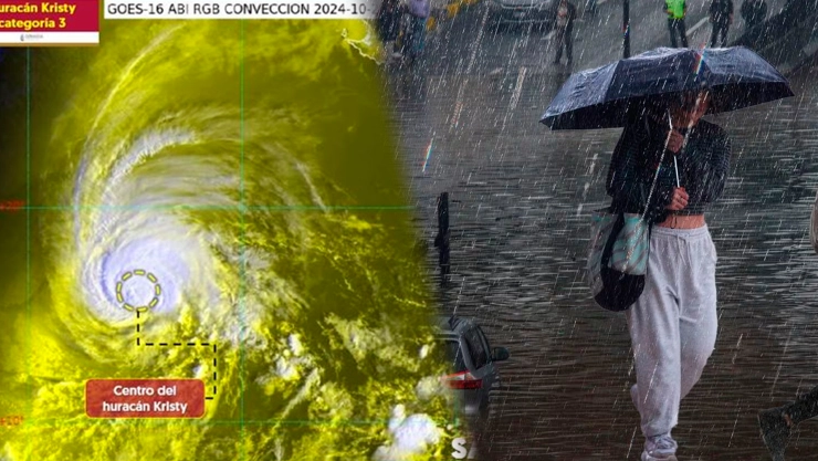 Huracán Kristy se debilita a Categoría 3 frente a la península de Baja California Sur