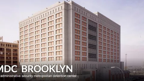 Centro Correccional Metropolitano de Brooklyn, en Nueva York, donde están presos “El Mayo” Zambada y García Luna