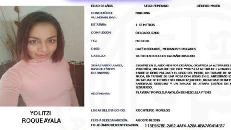 Se busca a Yolitzi Roque Ayala.