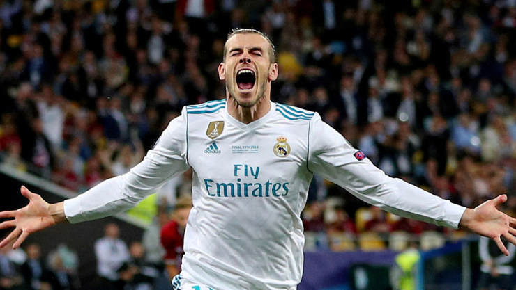 Gareth Bale celebra un gol con el Real Madrid