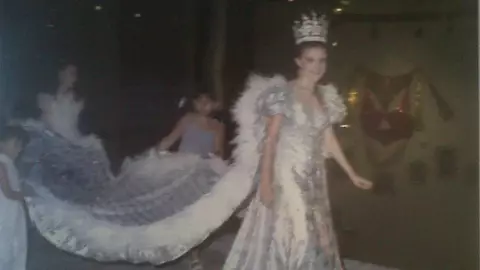 Evangelina Tejera exreina del Carnaval de Veracruz.