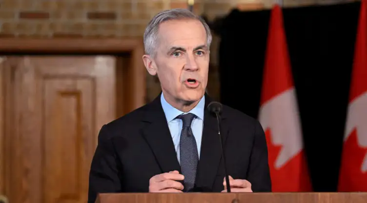 El premier de Canadá, Mark Carney , en conferencia
