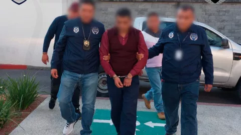 Juan Jesús “N”, detenido por agentes de la Fiscalía en Temixco, Morelos.