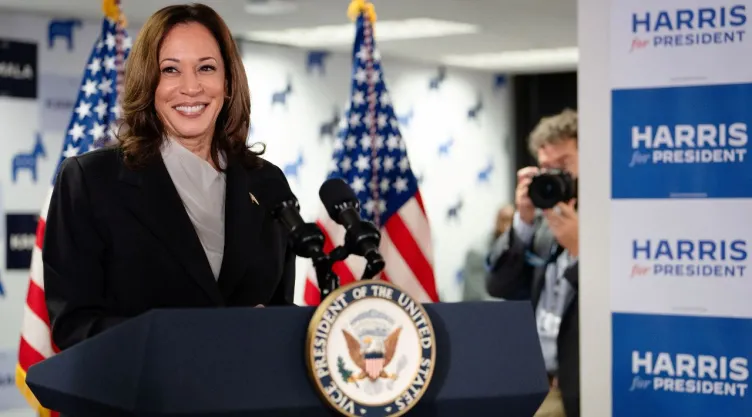 Kamala Harris habla tras renuncia de Biden a candidatura