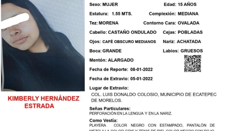 Kimberly Hernández Alerta Amber Edomex