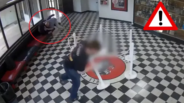 VIDEO SENSIBLE: Momento exacto en que un maestro desarmó a un tirador dentro de una escuela en Oklahoma