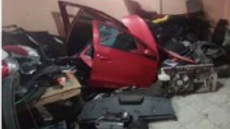 Autopartes aseguradas