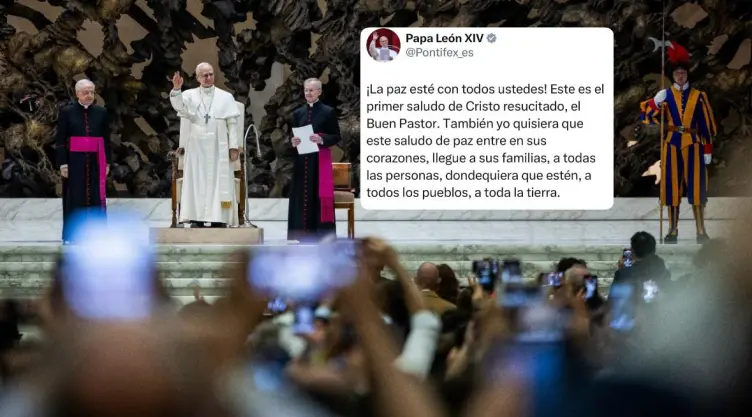 El papa León XIV lanza su primer mensaje en la red social X