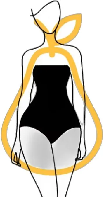 Las prendas que marcan la cintura favorecen a los cuerpos tipo pera