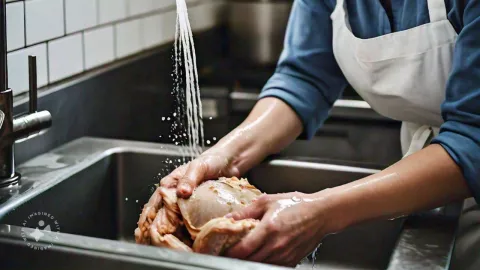 El pollo contiene muchas bacterias, te decimos si se debe lavar