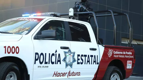 Patrulla de policia de Puebla