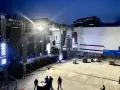 Construcción escenario Gran concierto Juguetón 25 años