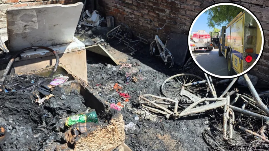 Incendio en casa de Los Mochis