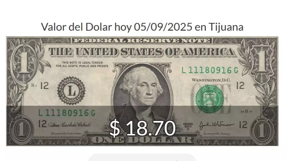 Nuevo precio del dólar: Tipo de cambio actualizado al 5 de septiembre de 2025