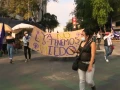 Pancartas en marcha del 25N