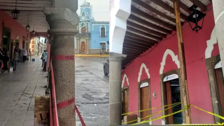 En riesgo de colapso Así se encuentran los portales del pueblo mágico de Sayula