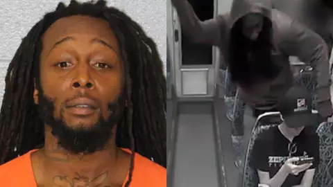 VIDEO: Brutal ataque de un hombre a joven ucraniana en un tren de Estados Unidos