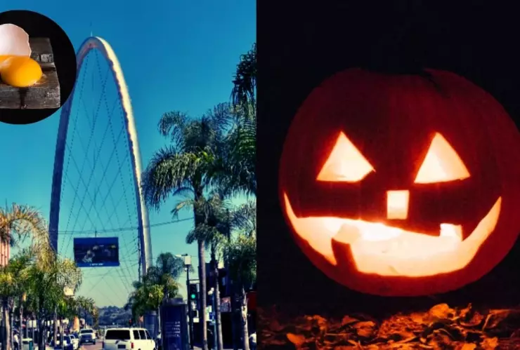 Tiran huevos a los autos en Tijuana en Halloween 2024