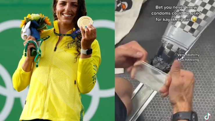 Australiana Jessica Fox repara su kayak con un condón y gana bronce