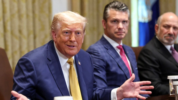 Donald Trump en reunión de gabinete en la Casa Blanca.