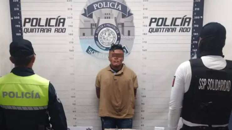 Detienen a un sujeto por el posible delito de homicidio en la Quinta Avenida de Playa del Carmen