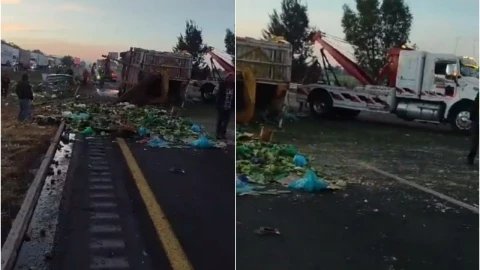 Mexico-Querétaro accidente vial cierre total