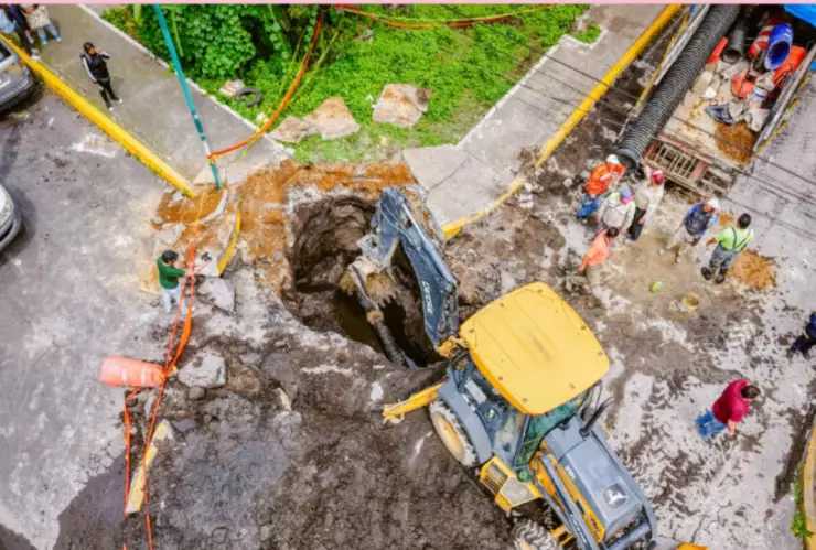 Nuevo socavón en Iztapalapa ¿dónde está ubicado?